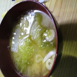 白菜の味噌汁